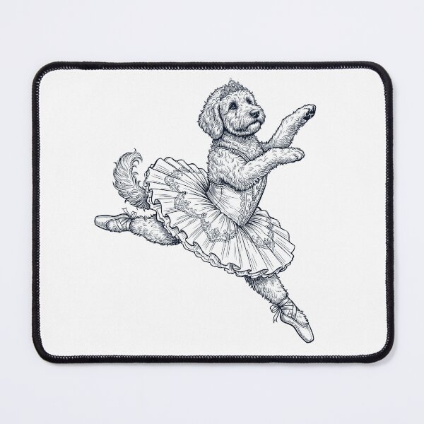 Item preview, Vintage Goldendoodle Ballet Dancer Ballerina Dog Lover designed and sold by dian-rody-crest.