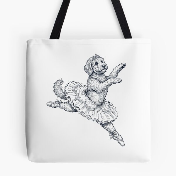Item preview, Vintage Goldendoodle Ballet Dancer Ballerina Dog Lover designed and sold by dian-rody-crest.