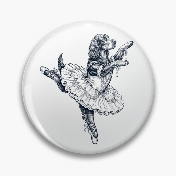Item preview, Vintage Gordon Setter Ballet Dancer Ballerina Dog Lover designed and sold by dian-rody-crest.