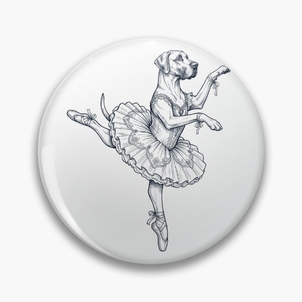 Item preview, Vintage Great Dane Ballet Dancer Ballerina Dog Lover designed and sold by dian-rody-crest.