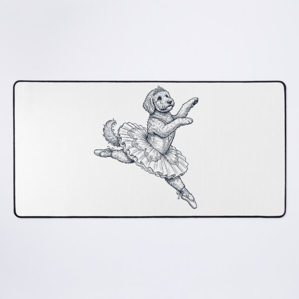 Item preview, Vintage Goldendoodle Ballet Dancer Ballerina Dog Lover designed and sold by dian-rody-crest.