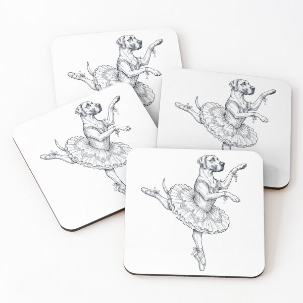 Item preview, Vintage Great Dane Ballet Dancer Ballerina Dog Lover designed and sold by dian-rody-crest.