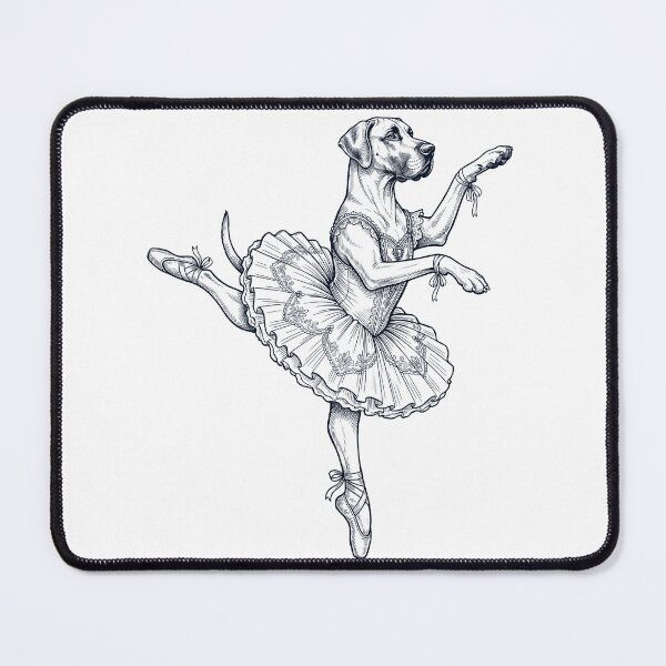 Item preview, Vintage Great Dane Ballet Dancer Ballerina Dog Lover designed and sold by dian-rody-crest.