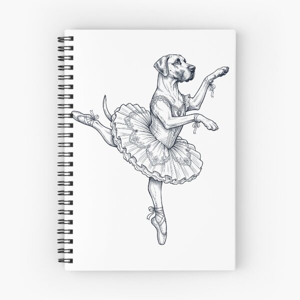 Item preview, Vintage Great Dane Ballet Dancer Ballerina Dog Lover designed and sold by dian-rody-crest.