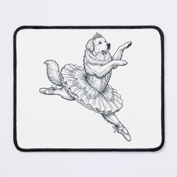 Item preview, Vintage Great Pyrenees Ballet Dancer Ballerina Dog Lover designed and sold by dian-rody-crest.