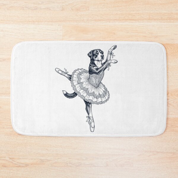 Item preview, Vintage Greater Swiss Mountain Dog Ballet Dancer Ballerina Dog Lover designed and sold by dian-rody-crest.