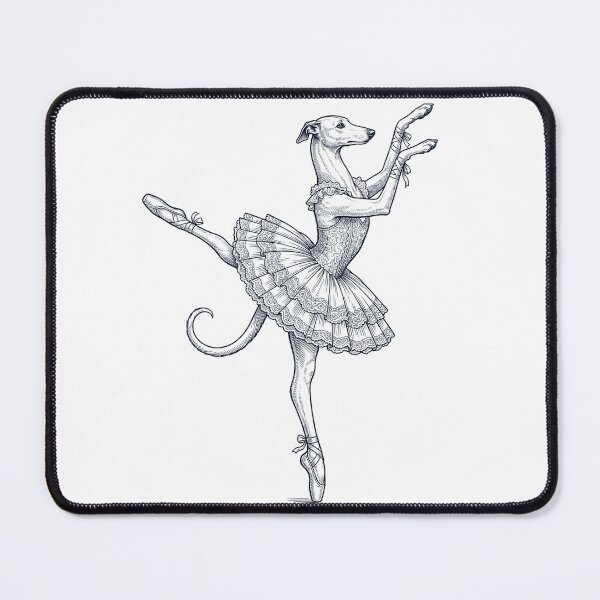 Item preview, Vintage Greyhound Ballet Dancer Ballerina Dog Lover designed and sold by dian-rody-crest.