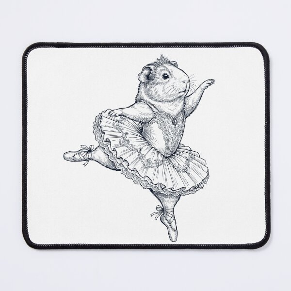 Item preview, Vintage Guinea Pig Ballet Dancer Ballerina Animal Lover designed and sold by dian-rody-crest.