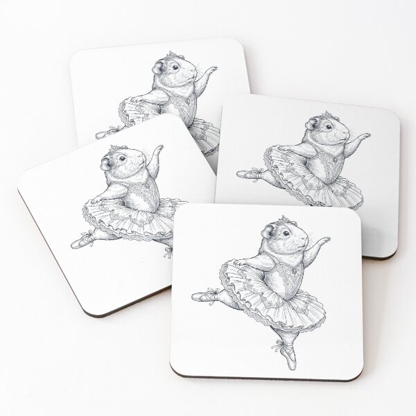 Item preview, Vintage Guinea Pig Ballet Dancer Ballerina Animal Lover designed and sold by dian-rody-crest.