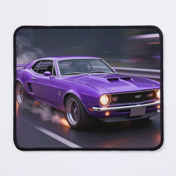 Item preview, Purple Muscle Car Speeding on Road designed and sold by Pioneer Spirit Market.