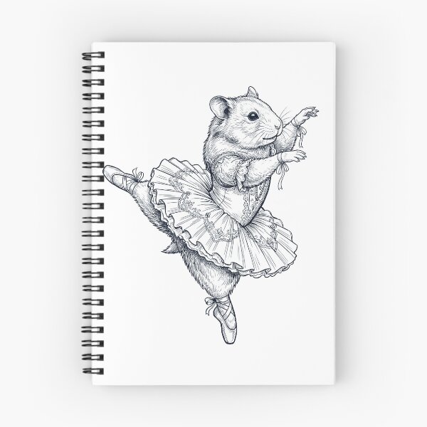 Item preview, Vintage Hamster Ballet Dancer Ballerina Animal Lover designed and sold by dian-rody-crest.