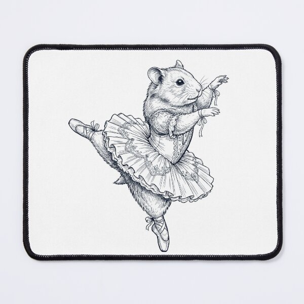 Item preview, Vintage Hamster Ballet Dancer Ballerina Animal Lover designed and sold by dian-rody-crest.