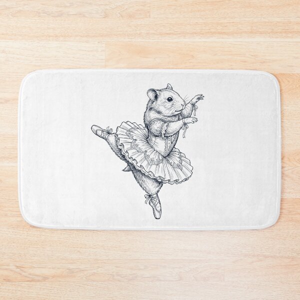 Item preview, Vintage Hamster Ballet Dancer Ballerina Animal Lover designed and sold by dian-rody-crest.