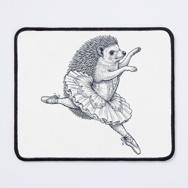Item preview, Vintage Hedgehog Ballet Dancer Ballerina Animal Lover designed and sold by dian-rody-crest.