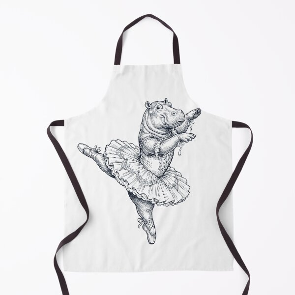 Item preview, Vintage Hippo Ballet Dancer Ballerina Animal Lover designed and sold by dian-rody-crest.