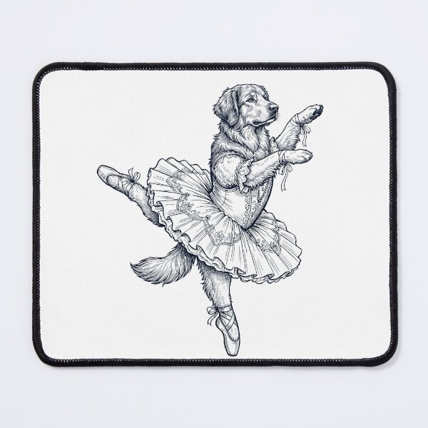 Item preview, Vintage Hovawart Ballet Dancer Ballerina Dog Lover designed and sold by dian-rody-crest.