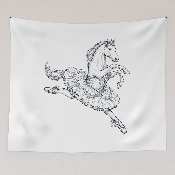 Item preview, Vintage Horse Ballet Dancer Ballerina Animal Lover designed and sold by dian-rody-crest.