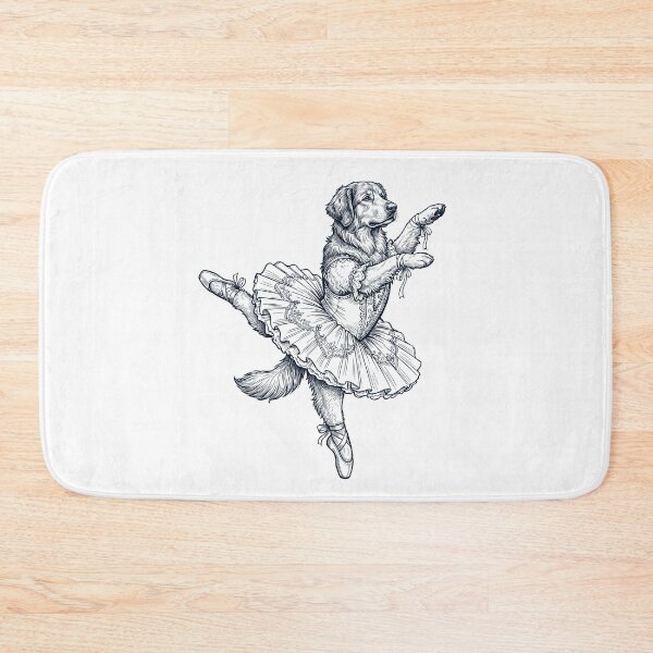 Item preview, Vintage Hovawart Ballet Dancer Ballerina Dog Lover designed and sold by dian-rody-crest.