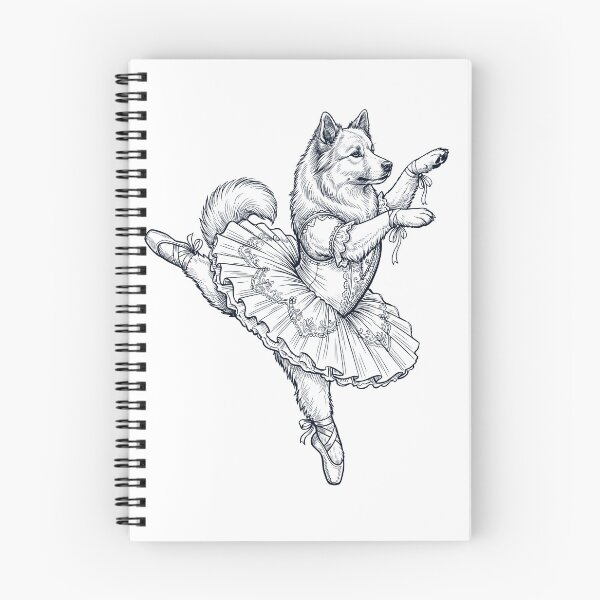 Item preview, Vintage Icelandic Sheepdog Ballet Dancer Ballerina Dog Lover designed and sold by dian-rody-crest.