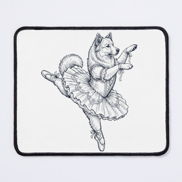 Item preview, Vintage Icelandic Sheepdog Ballet Dancer Ballerina Dog Lover designed and sold by dian-rody-crest.