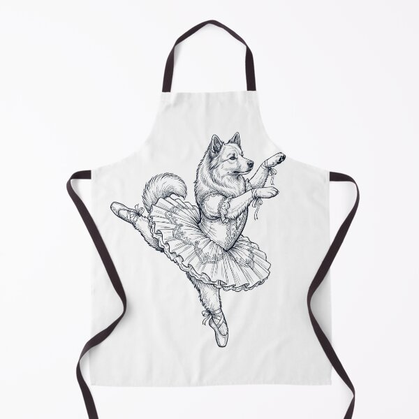 Item preview, Vintage Icelandic Sheepdog Ballet Dancer Ballerina Dog Lover designed and sold by dian-rody-crest.