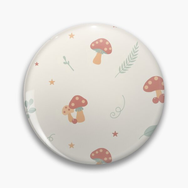 Item preview, Cottagecore Mushroom Pattern — Botanical Forestcore  Boho Dorm Decor Sage Green Terracotta designed and sold by gowalker.