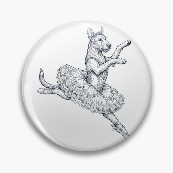 Artikelvorschau, Vintage Irischer Wolfshund Balletttänzerin Ballerina Hundeliebhaber entworfen und verkauft von dian-rody-crest.