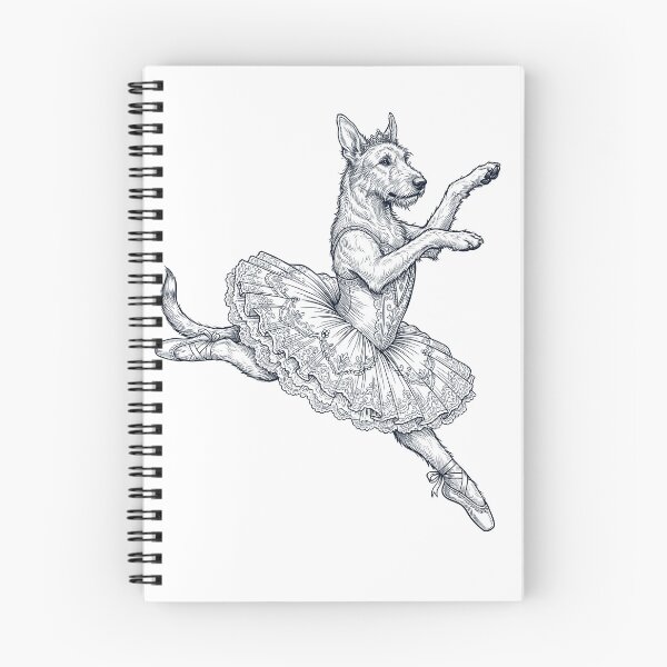 Item preview, Vintage Irish Wolfhound Ballet Dancer Ballerina Dog Lover designed and sold by dian-rody-crest.