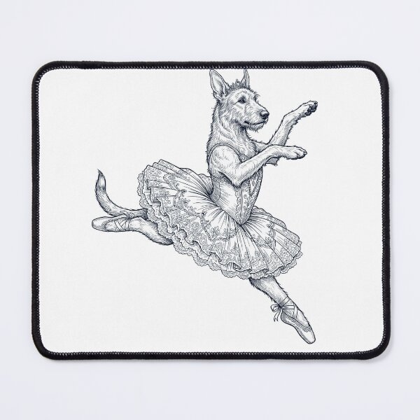 Item preview, Vintage Irish Wolfhound Ballet Dancer Ballerina Dog Lover designed and sold by dian-rody-crest.