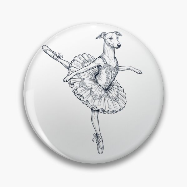Item preview, Vintage Italian Greyhound Ballet Dancer Ballerina Dog Lover designed and sold by dian-rody-crest.