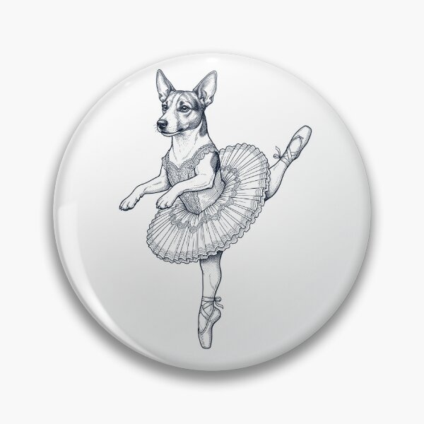 Item preview, Vintage Jack Russell Terrier Ballet Dancer Ballerina Dog Lover designed and sold by dian-rody-crest.