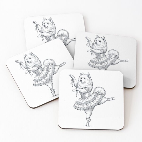 Item preview, Vintage Japanese Spitz Ballet Dancer Ballerina Dog Lover designed and sold by dian-rody-crest.