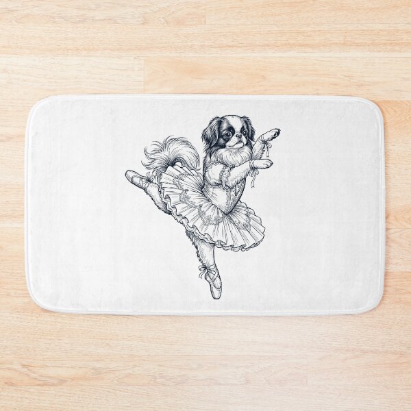 Item preview, Vintage Japanese Chin Ballet Dancer Ballerina Dog Lover designed and sold by dian-rody-crest.