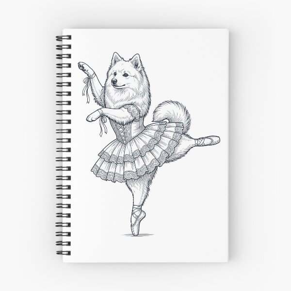 Item preview, Vintage Japanese Spitz Ballet Dancer Ballerina Dog Lover designed and sold by dian-rody-crest.