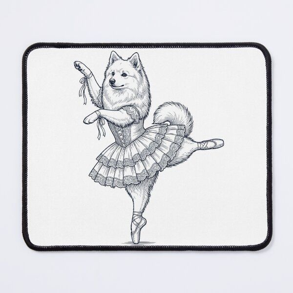 Item preview, Vintage Japanese Spitz Ballet Dancer Ballerina Dog Lover designed and sold by dian-rody-crest.