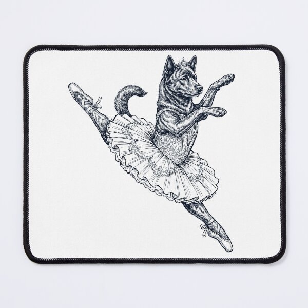 Item preview, Vintage Kai Ken Ballet Dancer Ballerina Dog Lover designed and sold by dian-rody-crest.