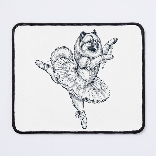Item preview, Vintage Keeshond Ballet Dancer Ballerina Dog Lover designed and sold by dian-rody-crest.