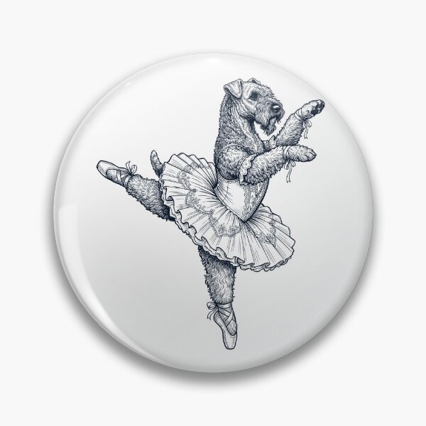 Item preview, Vintage Kerry Blue Terrier Ballet Dancer Ballerina Dog Lover designed and sold by dian-rody-crest.