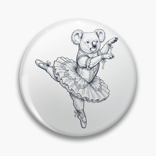 Item preview, Vintage Koala Ballet Dancer Ballerina Animal Lover designed and sold by dian-rody-crest.