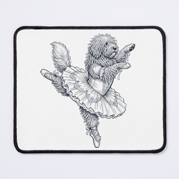 Item preview, Vintage Komondor Ballet Dancer Ballerina Dog Lover designed and sold by dian-rody-crest.