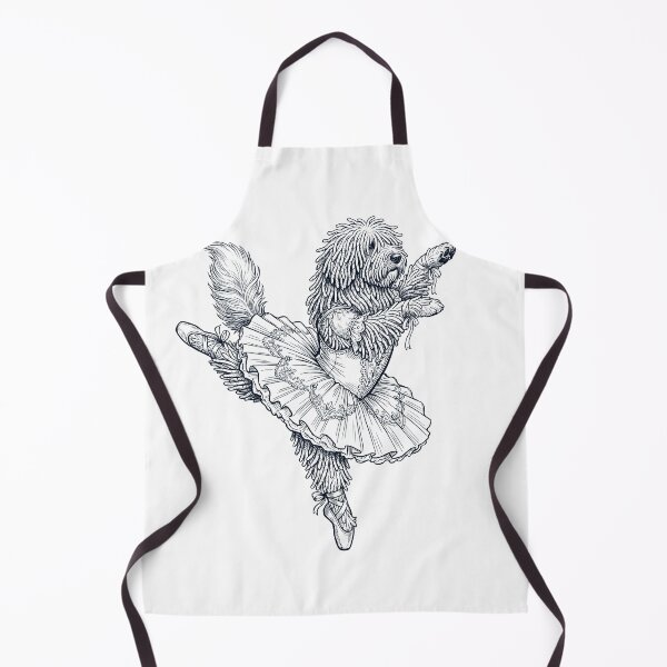 Item preview, Vintage Komondor Ballet Dancer Ballerina Dog Lover designed and sold by dian-rody-crest.