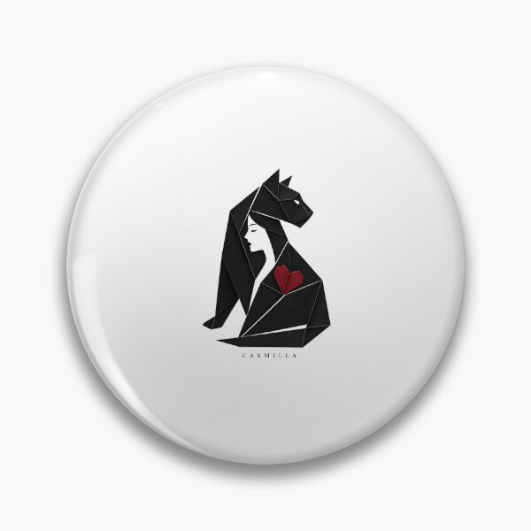 Item preview, Carmilla Origami Black Cat Woman Silhouette Gothic Art designed and sold by Fenay Designs.