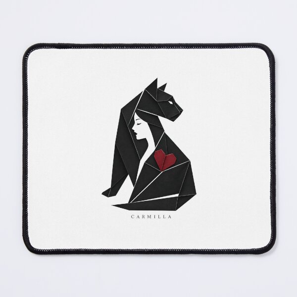 Item preview, Carmilla Origami Black Cat Woman Silhouette Gothic Art designed and sold by Fenay Designs.