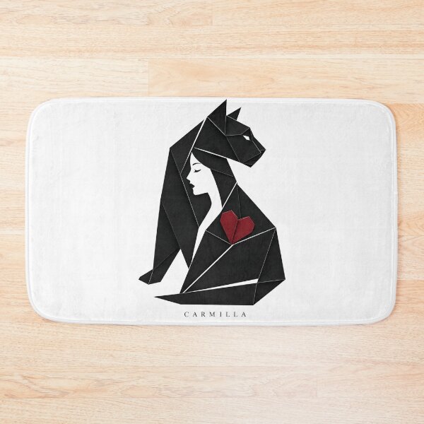 Item preview, Carmilla Origami Black Cat Woman Silhouette Gothic Art designed and sold by Fenay Designs.