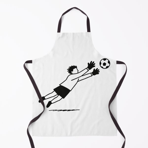 Item preview, Goalkeeper Diving Save – Retro Black and White Illustration designed and sold by cladeart.