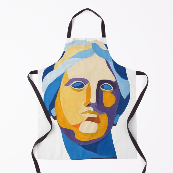 Aperçu de l'œuvre Portrait d'Aphrodite en acrylique coloré, style pop art créée et vendue par rusmashart.