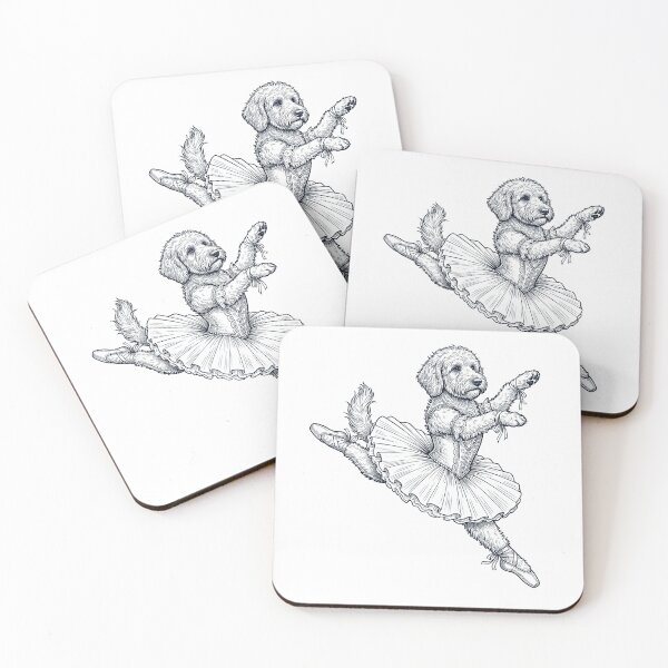 Item preview, Vintage Labradoodle Ballet Dancer Ballerina Dog Lover designed and sold by dian-rody-crest.