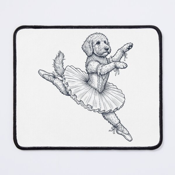 Item preview, Vintage Labradoodle Ballet Dancer Ballerina Dog Lover designed and sold by dian-rody-crest.