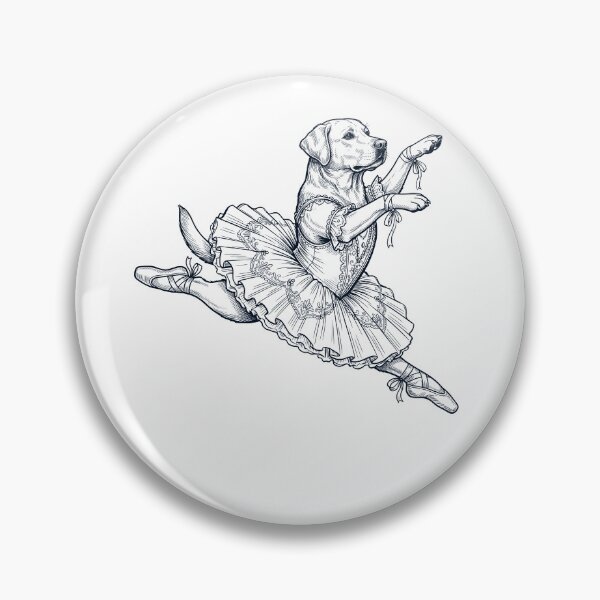 Item preview, Vintage Labrador Retriever Ballet Dancer Ballerina Dog Lover designed and sold by dian-rody-crest.