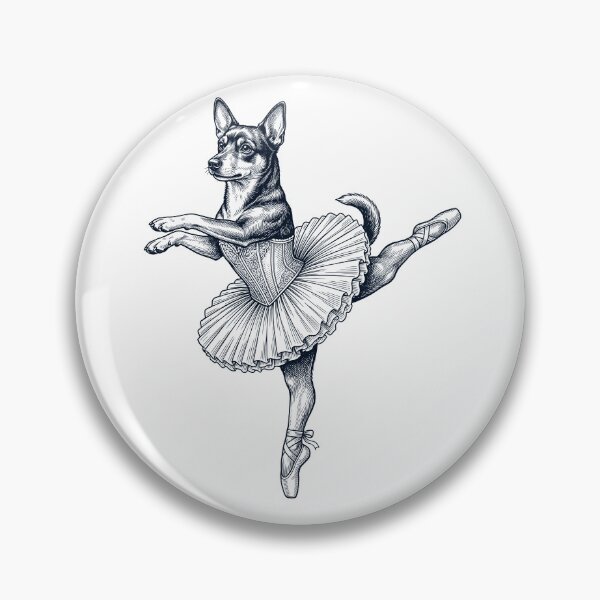 Item preview, Vintage Lancashire Heeler Ballet Dancer Ballerina Dog Lover designed and sold by dian-rody-crest.
